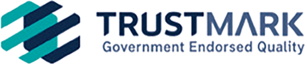 TrustMark logo representing government endorsed quality for restoration services in London.