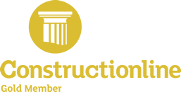 Environ Restoration Services Constructionline Gold Member logo emphasizing quality sash window repair and restoration services.